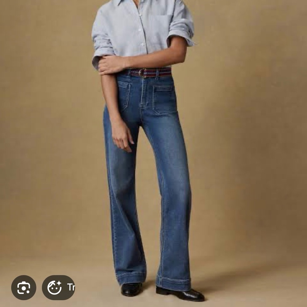 Faherty stretch terry patch pocket jeans NWT